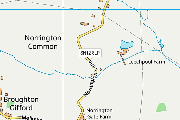 SN12 8LP map - OS VectorMap District (Ordnance Survey)