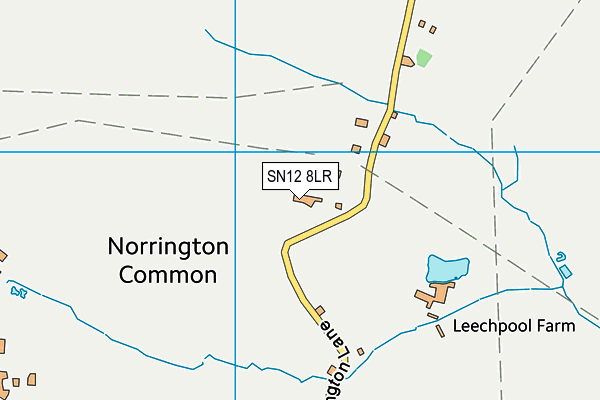 SN12 8LR map - OS VectorMap District (Ordnance Survey)