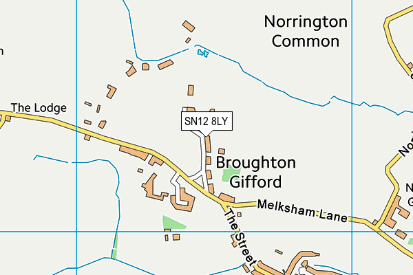 Broughton Gifford Common map (SN12 8LY) - OS VectorMap District (Ordnance Survey)