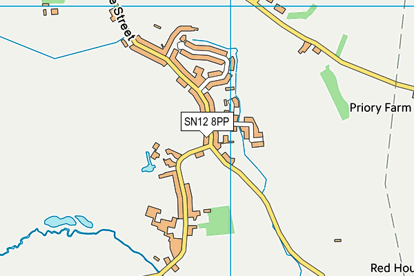 SN12 8PP map - OS VectorMap District (Ordnance Survey)
