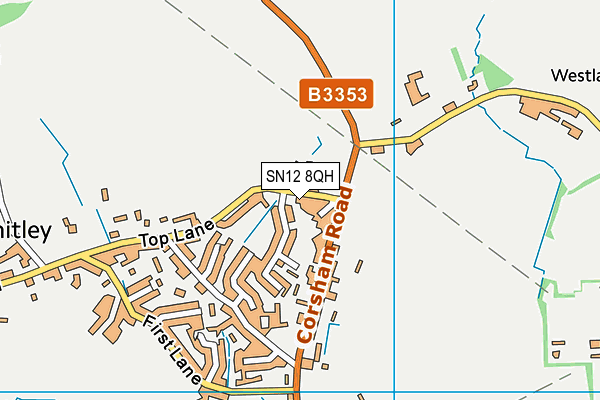 SN12 8QH map - OS VectorMap District (Ordnance Survey)