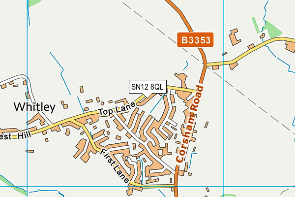 SN12 8QL map - OS VectorMap District (Ordnance Survey)