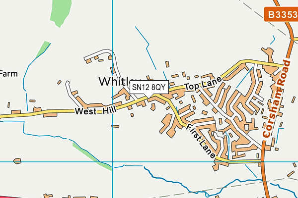 SN12 8QY map - OS VectorMap District (Ordnance Survey)