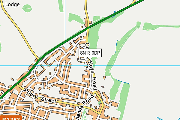 SN13 0DP map - OS VectorMap District (Ordnance Survey)