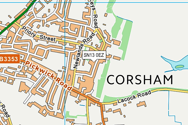 Map of MOLLUSC PROPERTY (CORSHAM) LIMITED at district scale