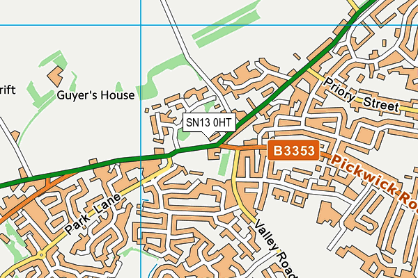 SN13 0HT map - OS VectorMap District (Ordnance Survey)