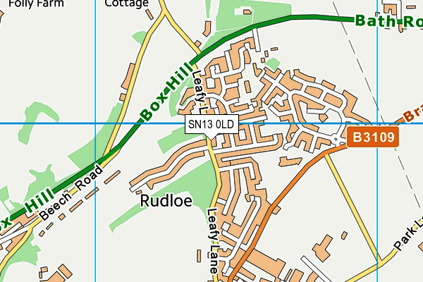 SN13 0LD map - OS VectorMap District (Ordnance Survey)