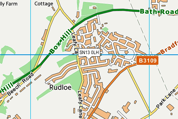 SN13 0LH map - OS VectorMap District (Ordnance Survey)