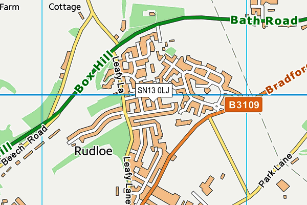 SN13 0LJ map - OS VectorMap District (Ordnance Survey)