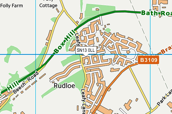 SN13 0LL map - OS VectorMap District (Ordnance Survey)