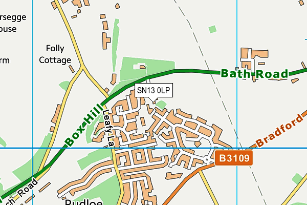 SN13 0LP map - OS VectorMap District (Ordnance Survey)