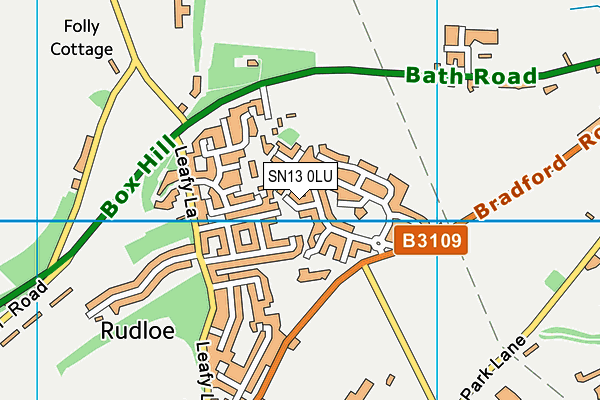 SN13 0LU map - OS VectorMap District (Ordnance Survey)