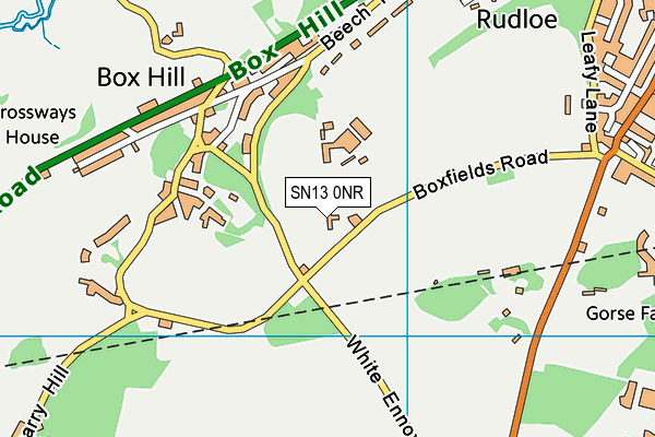 SN13 0NR map - OS VectorMap District (Ordnance Survey)