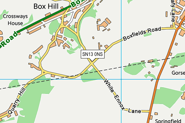 SN13 0NS map - OS VectorMap District (Ordnance Survey)