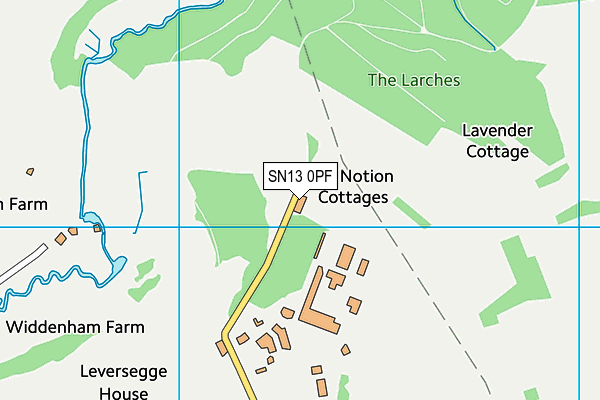 SN13 0PF map - OS VectorMap District (Ordnance Survey)