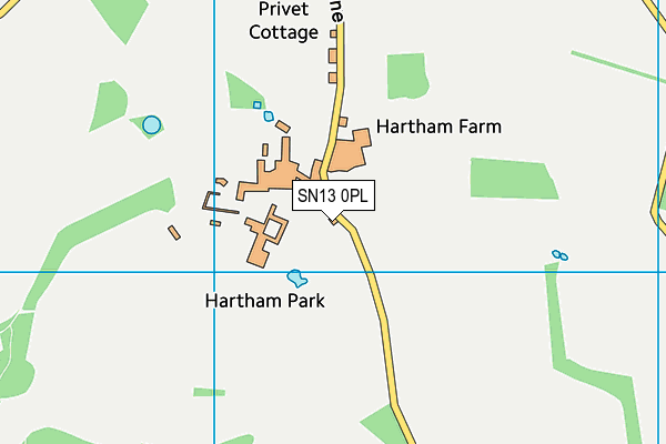 SN13 0PL map - OS VectorMap District (Ordnance Survey)