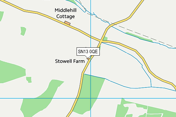 SN13 0QE map - OS VectorMap District (Ordnance Survey)