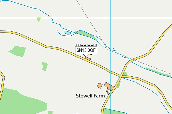 SN13 0QF map - OS VectorMap District (Ordnance Survey)