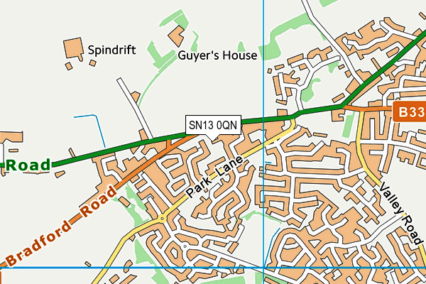 SN13 0QN map - OS VectorMap District (Ordnance Survey)