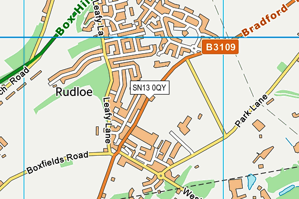 SN13 0QY map - OS VectorMap District (Ordnance Survey)