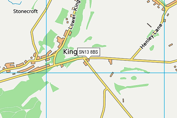 Kingsdown Golf Club map (SN13 8BS) - OS VectorMap District (Ordnance Survey)