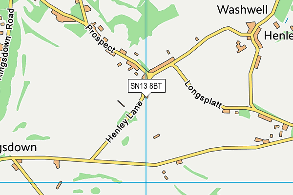 SN13 8BT map - OS VectorMap District (Ordnance Survey)