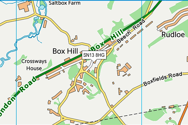 SN13 8HG map - OS VectorMap District (Ordnance Survey)