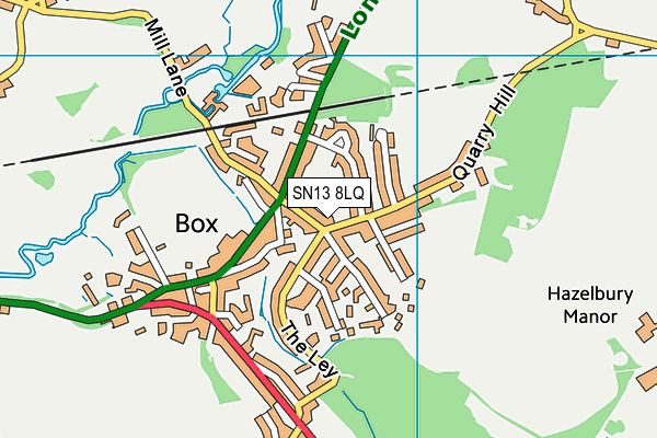 SN13 8LQ map - OS VectorMap District (Ordnance Survey)