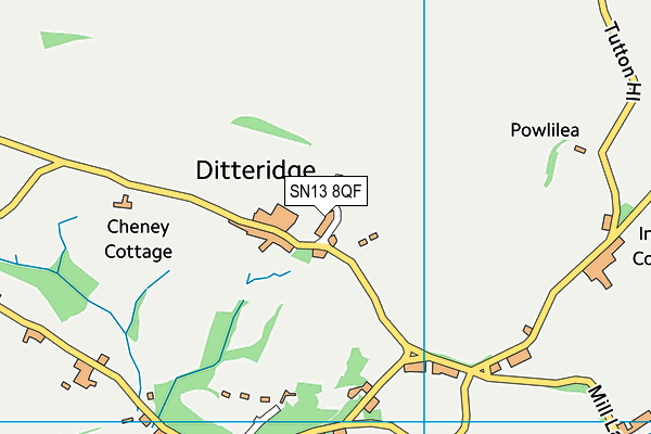 SN13 8QF map - OS VectorMap District (Ordnance Survey)