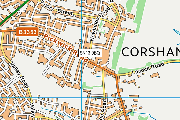 Map of AMORE CORSHAM LIMITED at district scale