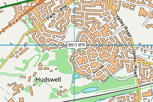 SN13 9FR map - OS VectorMap District (Ordnance Survey)