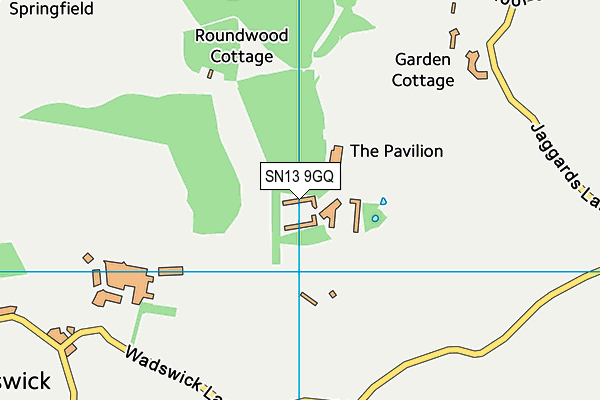 SN13 9GQ map - OS VectorMap District (Ordnance Survey)