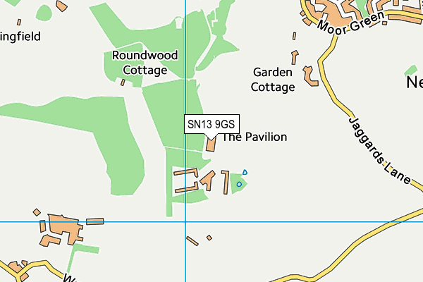 SN13 9GS map - OS VectorMap District (Ordnance Survey)