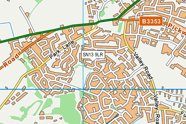 SN13 9LR map - OS VectorMap District (Ordnance Survey)