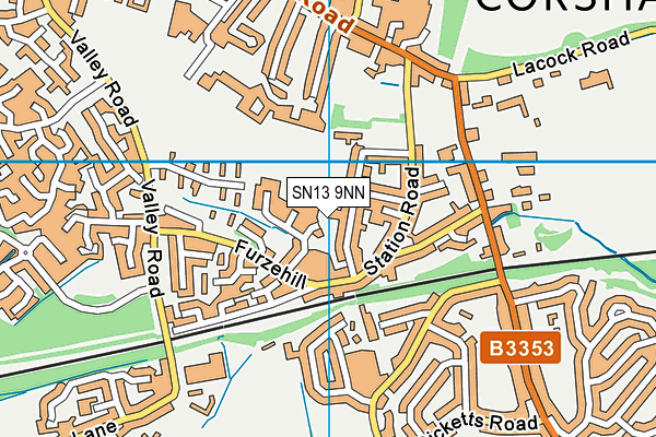 SN13 9NN map - OS VectorMap District (Ordnance Survey)