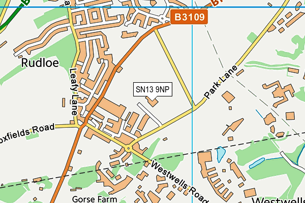 SN13 9NP map - OS VectorMap District (Ordnance Survey)
