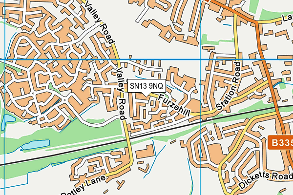 SN13 9NQ map - OS VectorMap District (Ordnance Survey)