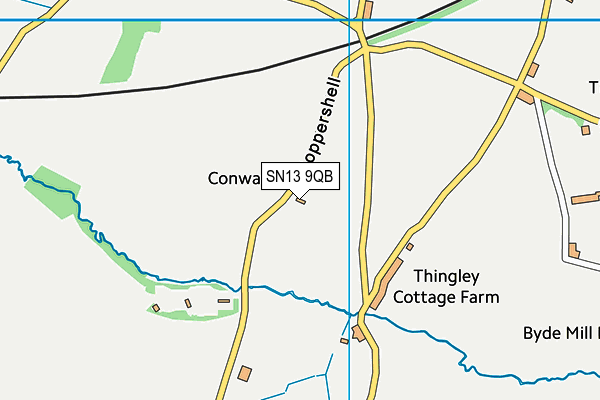 SN13 9QB map - OS VectorMap District (Ordnance Survey)