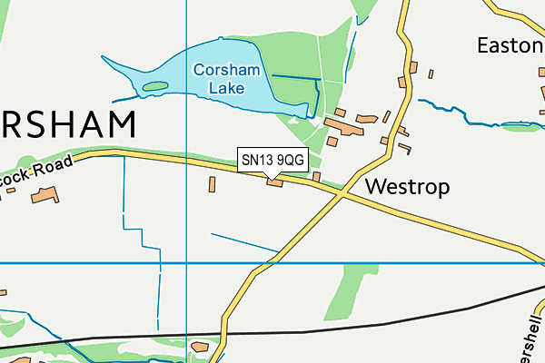 Corsham Rfc map (SN13 9QG) - OS VectorMap District (Ordnance Survey)
