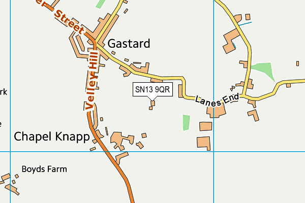 SN13 9QR map - OS VectorMap District (Ordnance Survey)