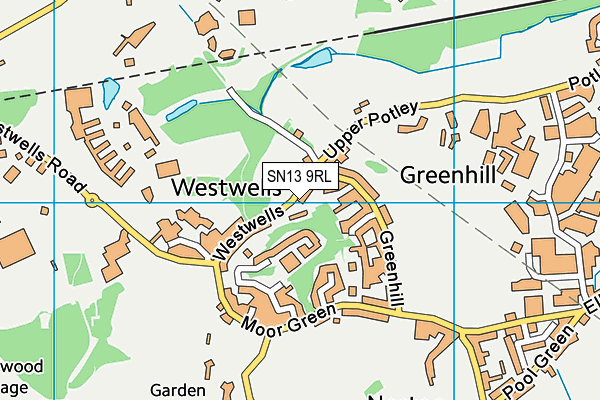 SN13 9RL map - OS VectorMap District (Ordnance Survey)