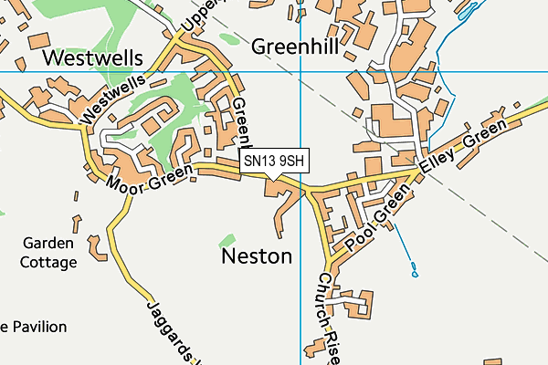 SN13 9SH map - OS VectorMap District (Ordnance Survey)