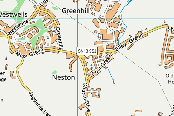 SN13 9SJ map - OS VectorMap District (Ordnance Survey)