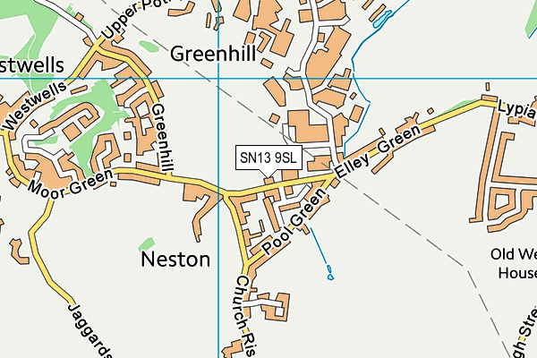 SN13 9SL map - OS VectorMap District (Ordnance Survey)