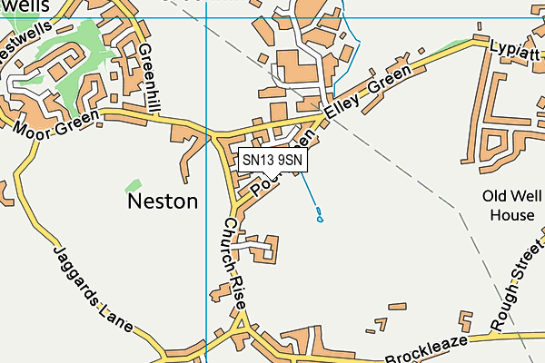 SN13 9SN map - OS VectorMap District (Ordnance Survey)