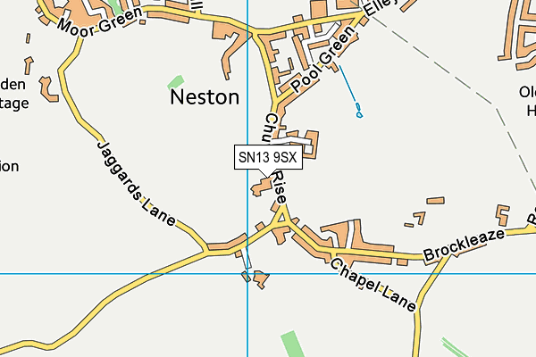 SN13 9SX map - OS VectorMap District (Ordnance Survey)