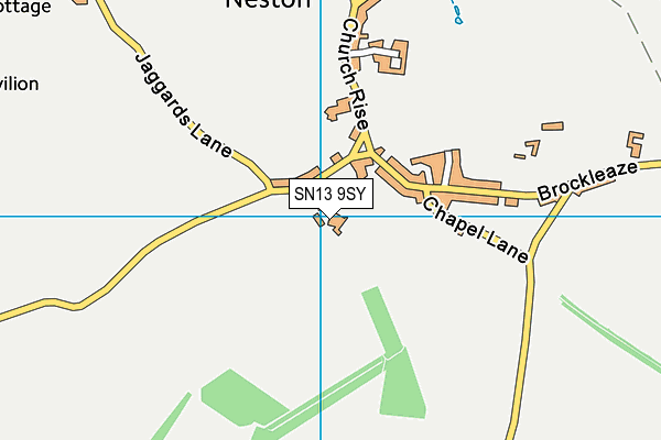 SN13 9SY map - OS VectorMap District (Ordnance Survey)