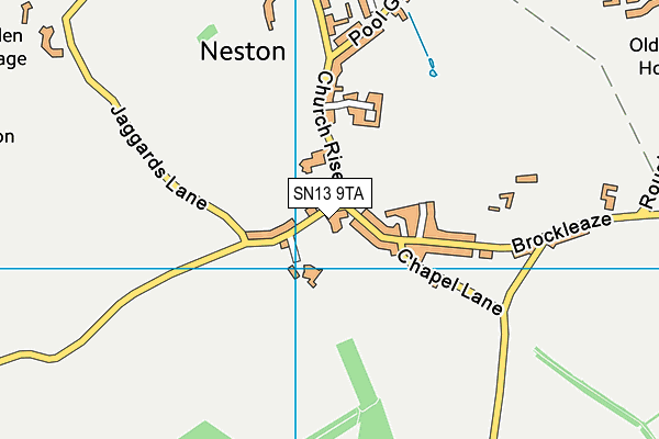 SN13 9TA map - OS VectorMap District (Ordnance Survey)