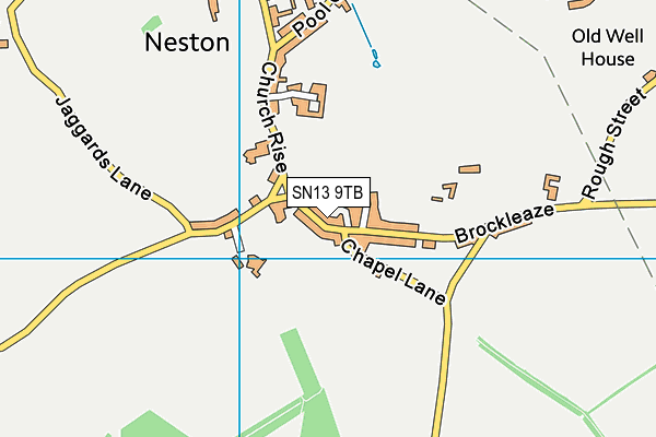 SN13 9TB map - OS VectorMap District (Ordnance Survey)