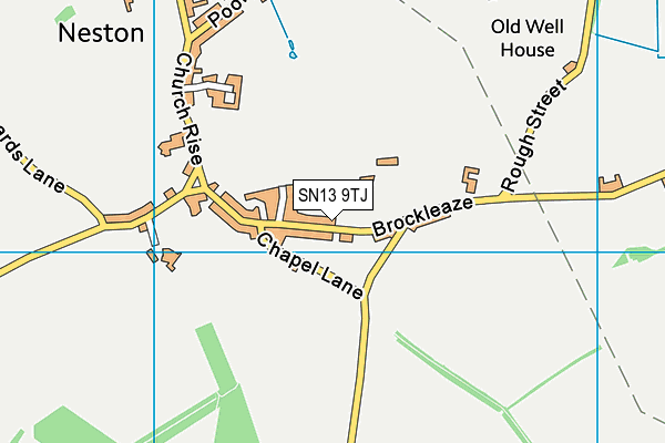 SN13 9TJ map - OS VectorMap District (Ordnance Survey)